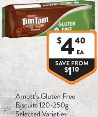 Foodworks Arnott's Gluten Free Biscuits offer