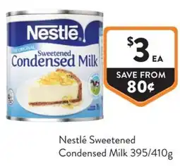 Foodworks Nestlé Sweetened Condensed Milk offer