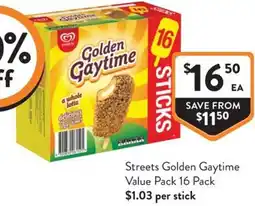 Foodworks Streets Golden Gaytime Value Pack offer