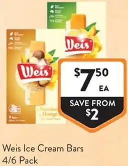 Foodworks Weis Ice Cream Bars offer