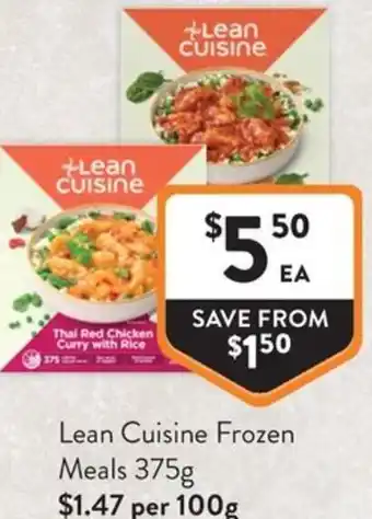 Foodworks Lean Cuisine Frozen Meals offer
