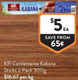 Foodworks KR Castlemaine Kabana Sticks offer