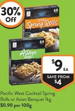 Foodworks Pacific West Cocktail Spring Rolls or Asian Banquet offer