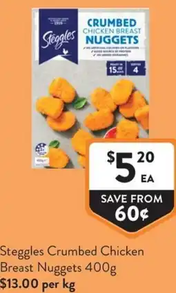 Foodworks Steggles Crumbed Chicken Breast Nuggets offer