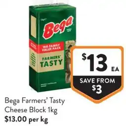 Foodworks Bega Farmers Tasty Cheese Block offer