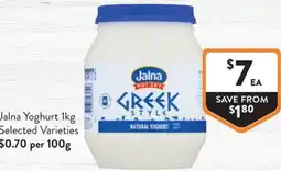 Foodworks Jalna Yoghurt offer