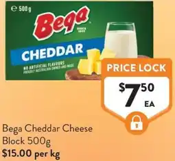 Foodworks Bega Cheddar Cheese Block offer