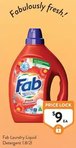 Foodworks Fab Laundry Liquid Detergent offer