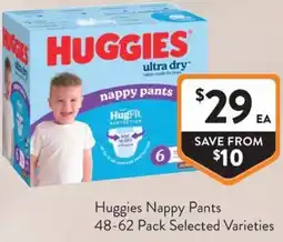 Foodworks Huggies Nappy Pants offer