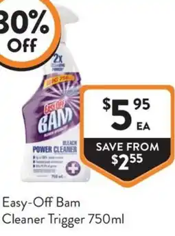 Foodworks Easy Off Bam Cleaner Trigger offer