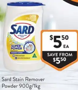 Foodworks Sard Stain Remover Powder offer