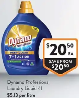 Foodworks Dynamo Professional Laundry Liquid offer