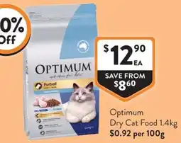 Foodworks Optimum Dry Cat Food offer