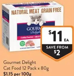 Foodworks Gourmet Delight Cat Food offer