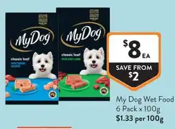 Foodworks My Dog Wet Food offer
