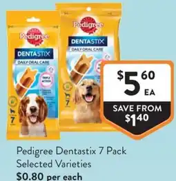 Foodworks Pedigree Dentastix offer