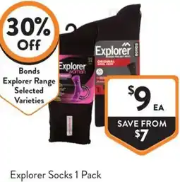 Foodworks Explorer Socks 1 Pack offer