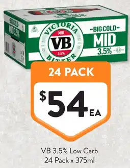 Foodworks Vb 3.5% low carb offer