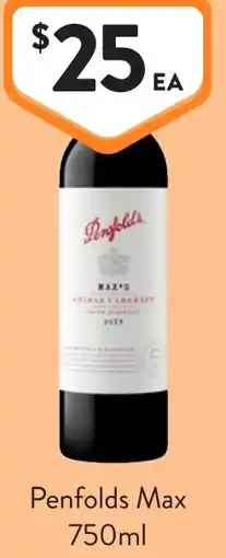 Foodworks Penfolds Max offer