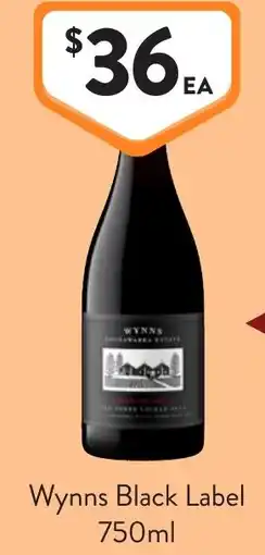 Foodworks Wynns Black Label offer
