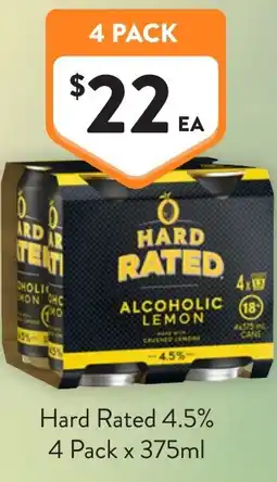 Foodworks Hard Rated 4.5% offer