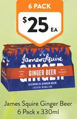 Foodworks James Squire Ginger Beer offer