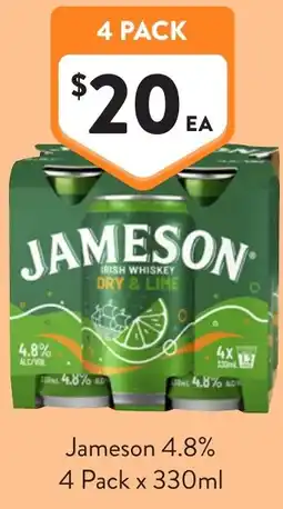 Foodworks Jameson 4.8% offer