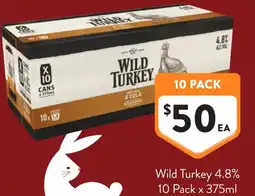 Foodworks Wild Turkey 4.8% offer