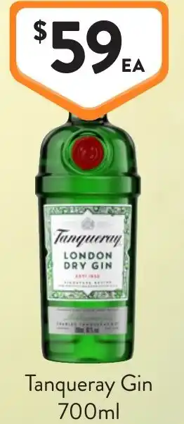 Foodworks Tanqueray Gin offer