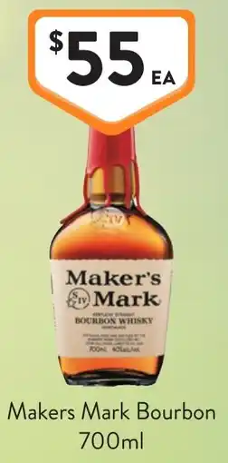 Foodworks Makers Mark Bourbon offer