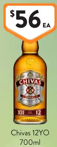 Foodworks Chivas 12yo offer