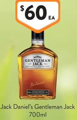 Foodworks Jack Daniels Gentleman Jack offer