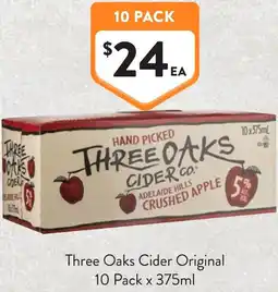 Foodworks Three Oaks Cider Original offer