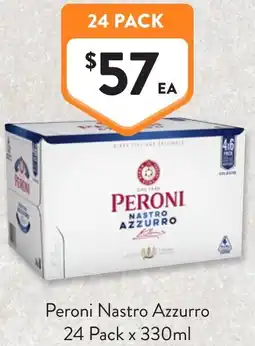 Foodworks Peroni Nastro Azzurro offer