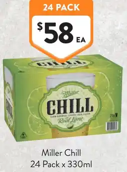 Foodworks Miller Chill offer