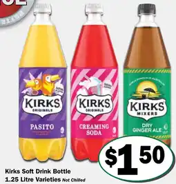 Friendly Grocer Kirks Soft Drink Bottle offer