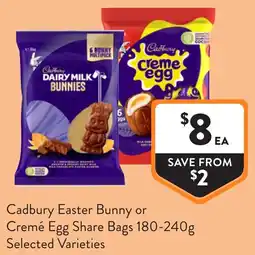 Foodworks Cremé Egg Share Bags offer