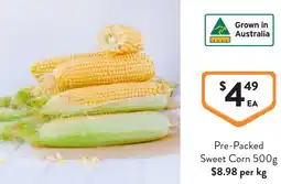 Foodworks Pre-Packed Sweet Corn offer