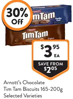 Foodworks Arnott's Chocolate Tim Tam Biscuits offer