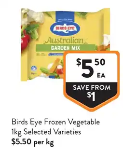 Foodworks Birds Eye Frozen Vegetable offer