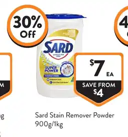 Foodworks Sard Stain Remover Powder offer