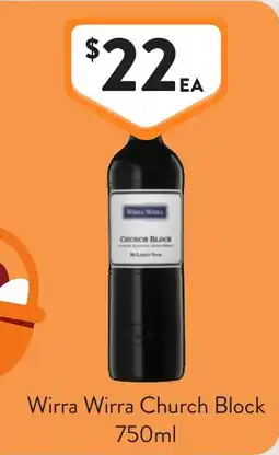 Foodworks Wirra Wirra Church Block offer