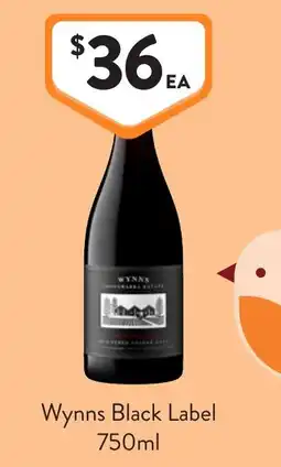 Foodworks Wynns Black Label offer