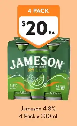 Foodworks Jameson 4.8% offer