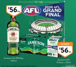 Foodworks Jameson 6.3% offer