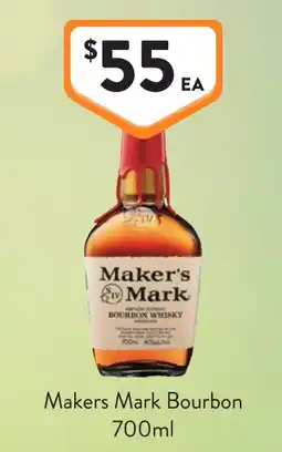 Foodworks Makers Mark Bourbon offer