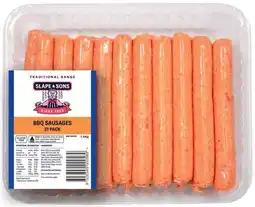 IGA Slape & Sons BBQ Sausages offer