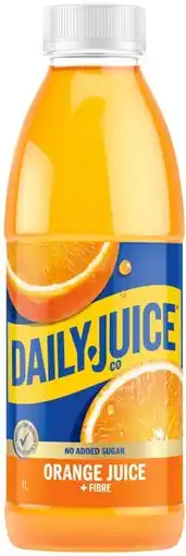 IGA Daily Juice Co No Added Sugar Orange Juice +Fibre offer