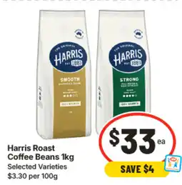 IGA Harris Roast Coffee Beans offer