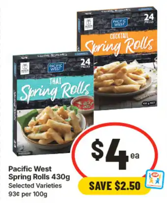IGA Pacific West Spring Rolls offer